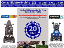 Tablet Screenshot of elektro-mobile.de